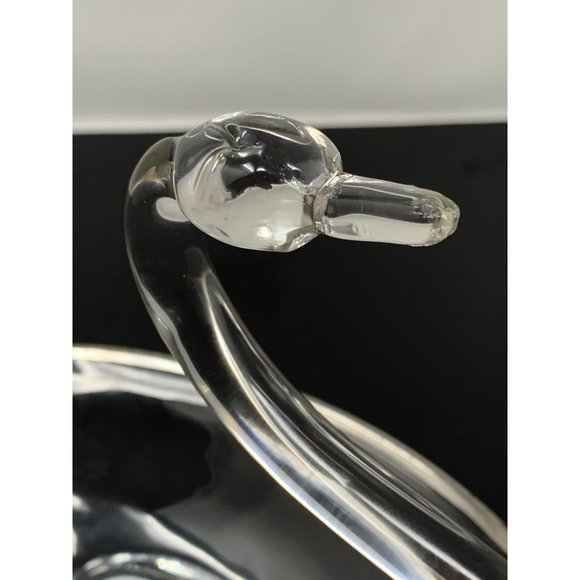 DUNCAN & MILLER #30 PALL MALL Swan Candy Dish ~ Rockwell Peony Silver Overlay - Picture 7 of 10